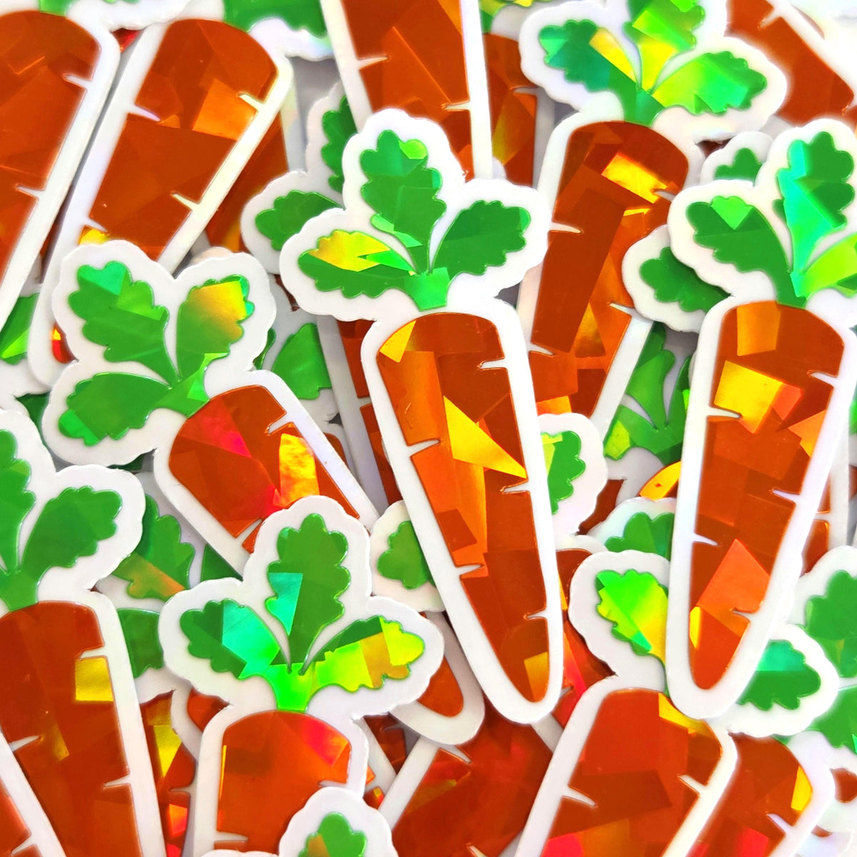 Mini Carrot Stickers Set for summer garden journals, craft projects, bakery labels and recipes cards
