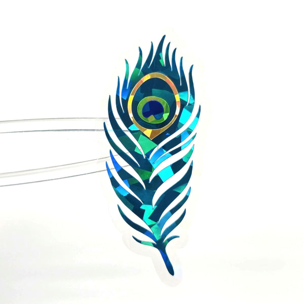 Peacock Feathers Sparkly Sticker Bundle, die cut stickers for summer festival journal page embellishments, boho decor