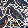 Raven Sticker Bundle, black crow bird shaped die cut stickers for goth Halloween crafts and journal embellishments,