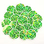 Green Lettuce Die Cut Mini Stickers for summer vegetable garden journals, plant stakes, menu planning invitations and scrapbook pages.