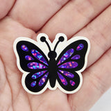 Glitter Vinyl Butterfly Die Cut Stickers for scrapbooks, greeting cards, journals and paper crafts.