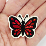 Glitter Vinyl Butterfly Die Cut Stickers for scrapbooks, greeting cards, journals and paper crafts.