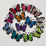 Mini Purple Butterfly Sticker Set, Die-Cut Vinyl butterflies for kids teachers planners and journals.