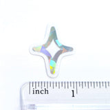 Sparkly Stars Die Cut Sticker Set, small silver stars for craft projects, summer festivals, journals and scrapbook pages.