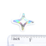 Sparkly Stars Die Cut Sticker Set, small silver stars for craft projects, summer festivals, journals and scrapbook pages.