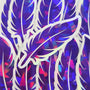 Purple Feathers Sticker Bundle, set of 18 bird feather shaped die cut sparkly stickers, summer festival journal page embellishments