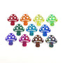 Glitter Mushroom Sticker Bundle, Die-Cut Woodland Fairycore Decals, Handmade Vinyl Toadstools