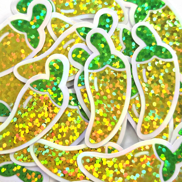 Jalapeno Peppers Die Cut Stickers, Set of Vegetable Garden Vinyl Decals, spicy food label