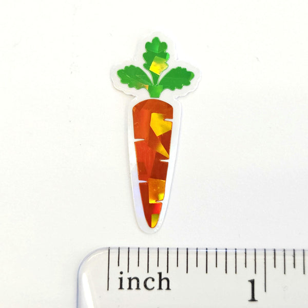 Mini Carrot Stickers Set for summer garden journals, craft projects, bakery labels and recipes cards
