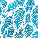 Peacock Feathers Sparkly Sticker Bundle, die cut stickers for summer festival journal page embellishments, boho decor