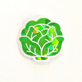 Dark Green Lettuce Mini Sticker Bundle for summer vegetable garden journals, plant stakes, menu planning, organic label and scrapbook pages.