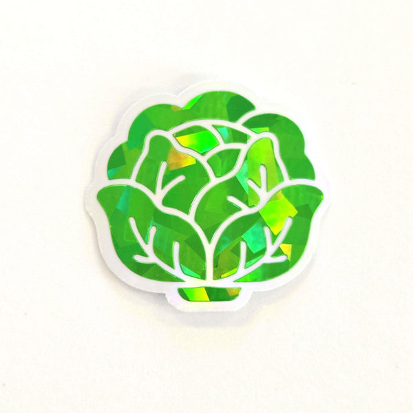Dark Green Lettuce Mini Sticker Bundle for summer vegetable garden journals, plant stakes, menu planning, organic label and scrapbook pages.