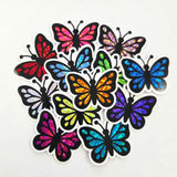 Purple Butterfly Stickers Set