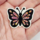 Glitter Vinyl Butterfly Die Cut Stickers for scrapbooks, greeting cards, journals and paper crafts.