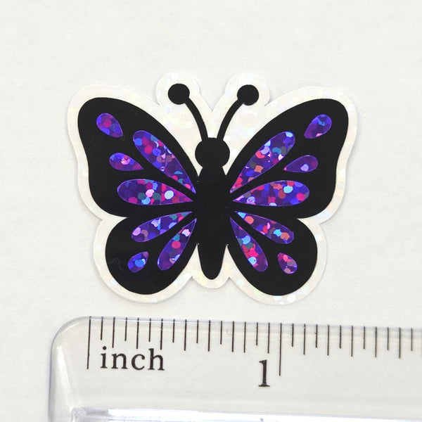 Mini Purple Butterfly Sticker Set, Die-Cut Vinyl butterflies for kids teachers planners and journals.