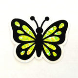Mini Yellow Butterfly Sticker Set, Die-Cut Vinyl butterflies for kids teachers planners and journals.