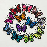 Mini Yellow Butterfly Sticker Set, Die-Cut Vinyl butterflies for kids teachers planners and journals.