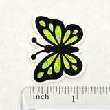 Mini Yellow Butterfly Sticker Set, Die-Cut Vinyl butterflies for kids teachers planners and journals.