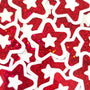 Red Glitter Star Stickers, Vinyl Die Cuts, set of 30 stars for crafts, journals, scrapbooks and classroom projects.