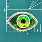 Blue Evil Eye Die Cut Sticker Set for DIY crafts, scrapbook decorations and greeting cards, good luck symbol.