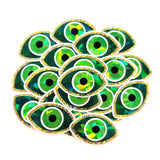 Purple Evil Eye Die Cut Sticker Set for DIY crafts, scrapbook decorations and greeting cards, good luck symbol.