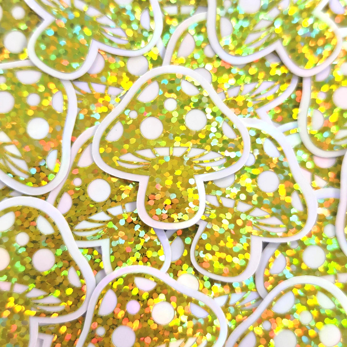 Purple Mushroom Stickers, Vinyl Die-Cuts for Woodland Fairycore Decor, Handmade Toadstools