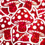 Red Mushroom Sticker Bundle, Die-Cut Woodland Fairycore Decals, Handmade Vinyl Toadstools