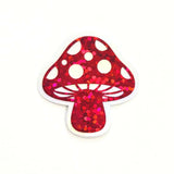 Red Mushroom Sticker Bundle, Die-Cut Woodland Fairycore Decals, Handmade Vinyl Toadstools