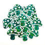 Dark Green Mushroom Stickers, Vinyl Die-Cuts for Woodland Fairycore Crafts, Scrapbook Embellishments