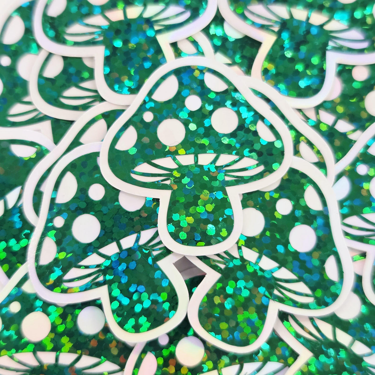 Pink Mushroom Stickers, Vinyl Die-Cuts for DIY Woodland Fairy Houses, Handmade Vinyl Toadstools