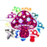 Pink Mushroom Stickers, Vinyl Die-Cuts for DIY Woodland Fairy Houses, Handmade Vinyl Toadstools