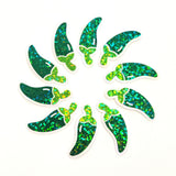 Green Jalapeno Peppers Sticker Set, Vegetable Garden Die Cut Vinyl Decals, spicy food label