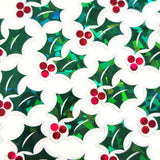 holly die cut stickers