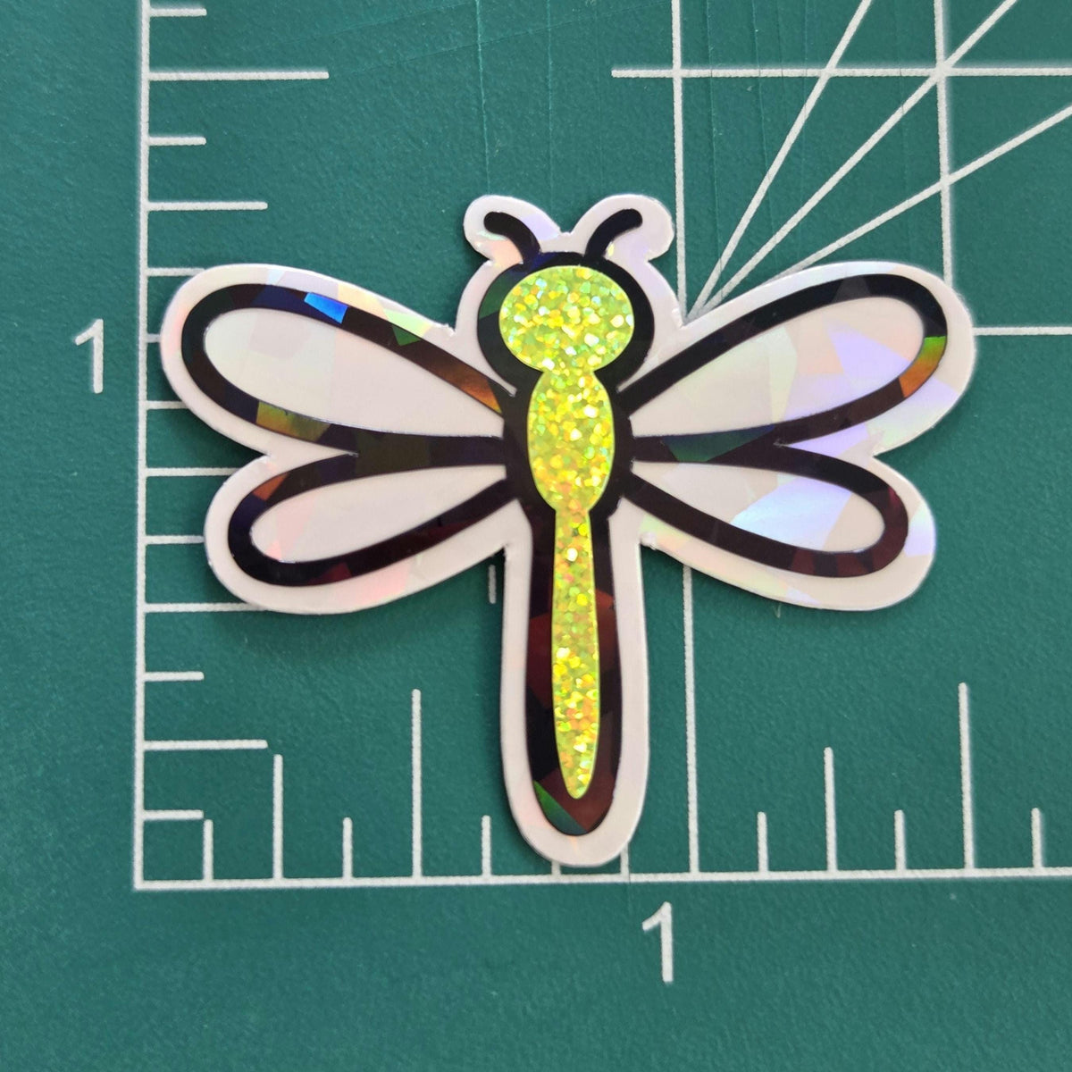 Dragonfly Die Cut Stickers, set of cute bugs for mason jars, envelopes, journals and crafts, choose color.
