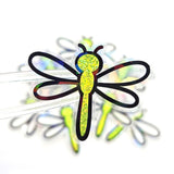 Dragonfly Die Cut Stickers, set of cute bugs for mason jars, envelopes, journals and crafts, choose color.
