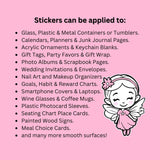Purple Evil Eye Die Cut Sticker Set for DIY crafts, scrapbook decorations and greeting cards, good luck symbol.