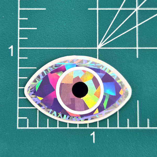 Purple Evil Eye Die Cut Sticker Set for DIY crafts, scrapbook decorations and greeting cards, good luck symbol.