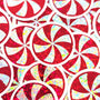 Peppermint Candy Die Cut Stickers, set of red and silver Christmas stickers for holiday craft projects.