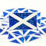 Scotland Flag Die Cut Sticker Set, Scottish Saltire Decal, Tartan Army Sticker, Blue White Scottish Pride Gift