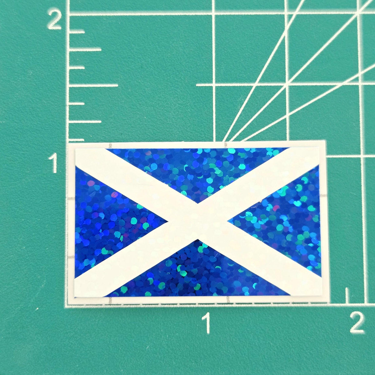 Scotland Flag Die Cut Sticker Set, Scottish Saltire Decal, Tartan Army Sticker, Blue White Scottish Pride Gift