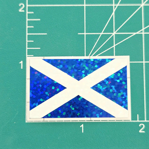 Scotland Flag Die Cut Sticker Set, Scottish Saltire Decal, Tartan Army Sticker, Blue White Scottish Pride Gift