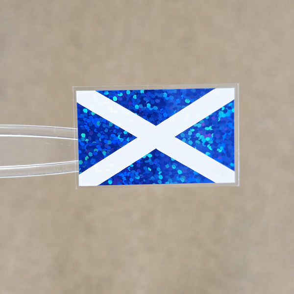 Scotland Flag Die Cut Sticker Set, Scottish Saltire Decal, Tartan Army Sticker, Blue White Scottish Pride Gift