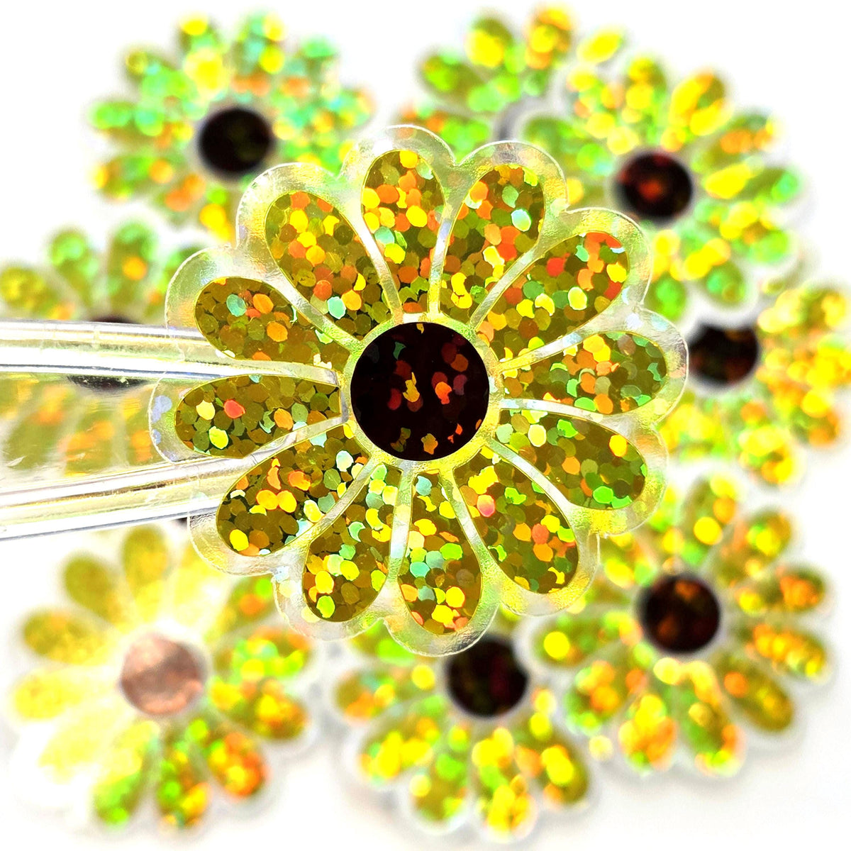 Black Eyed Susan Yellow Daisy Flower Die-Cut Stickers