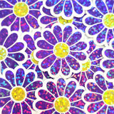 Purple Daisy Flower Die-Cut Sticker Set