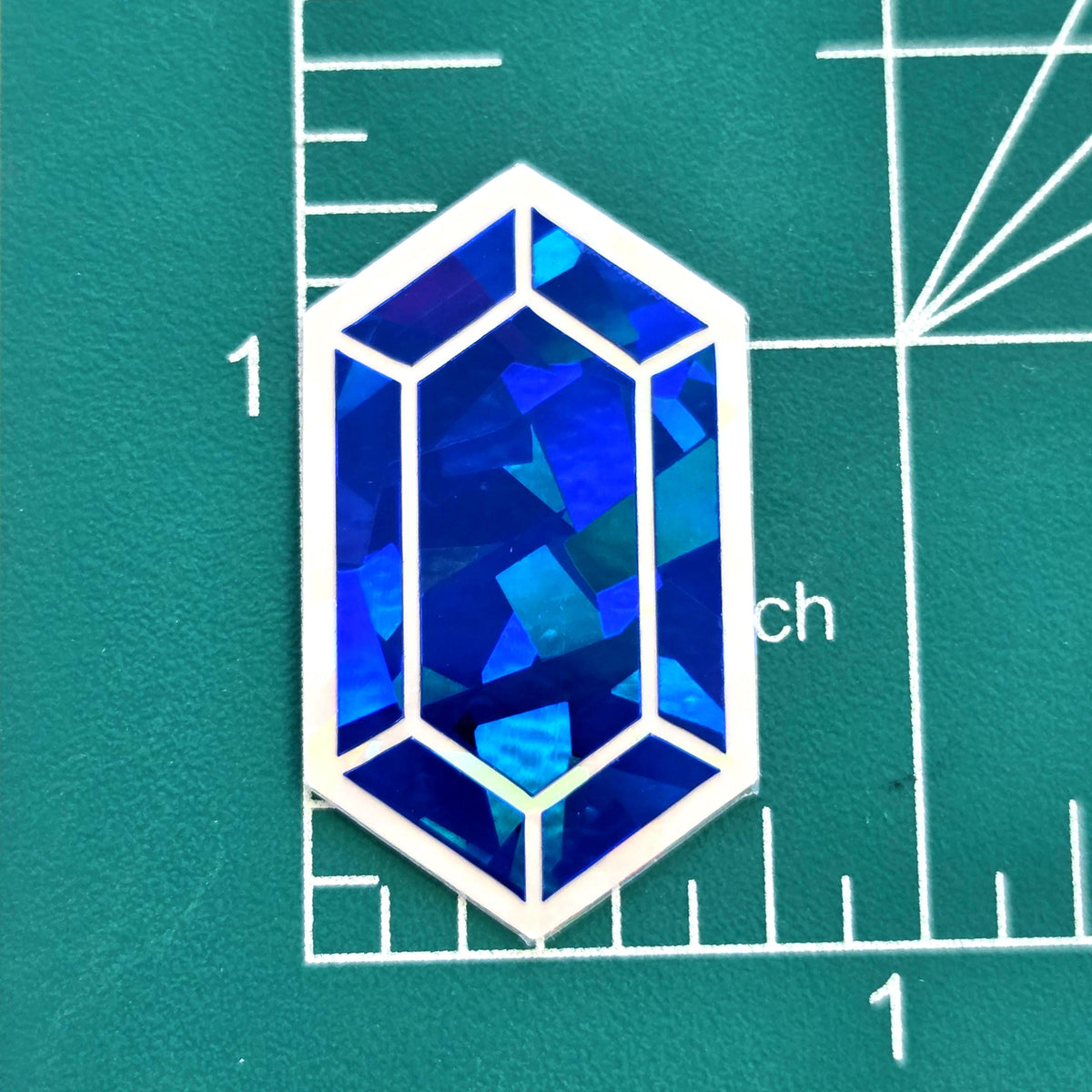 Rupee Gems Die Cut Sticker Set, multicolor sparkly stickers for gamers, tumblers, journals, scrapbooks and crafts