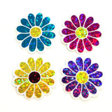 Purple Daisy Flower Die-Cut Sticker Set