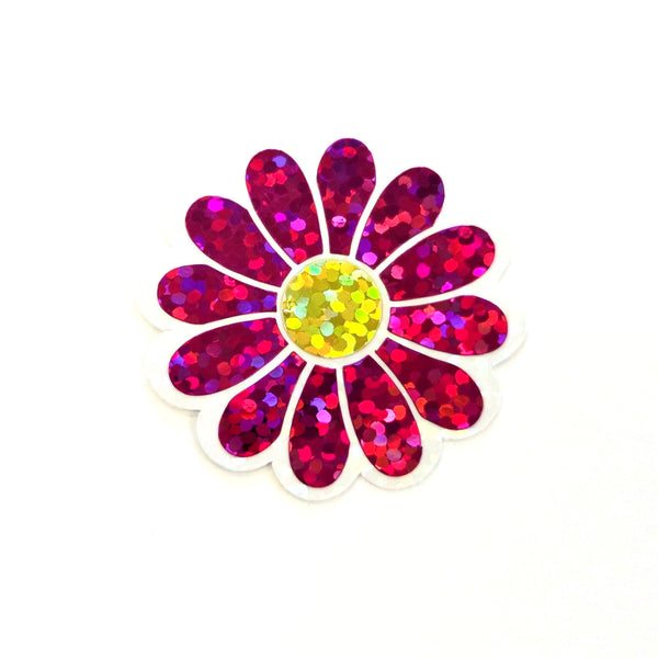 Turquoise Daisy Flower Die-Cut Sticker Set