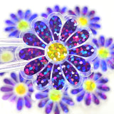 Purple Daisy Flower Die-Cut Sticker Set