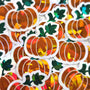 Autumn Pumpkin Die Cut Stickers for crafts, Halloween projects, Scrapbook page embellishments.
