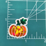 Autumn Pumpkin Die Cut Stickers for crafts, Halloween projects, Scrapbook page embellishments.